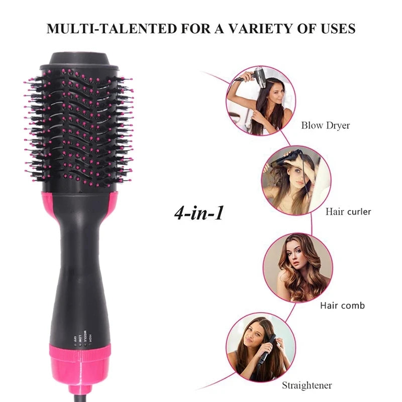 3-in-1 Hair Dryer Brush Styler and Volumizer Hairdryer with Hot Air Comb