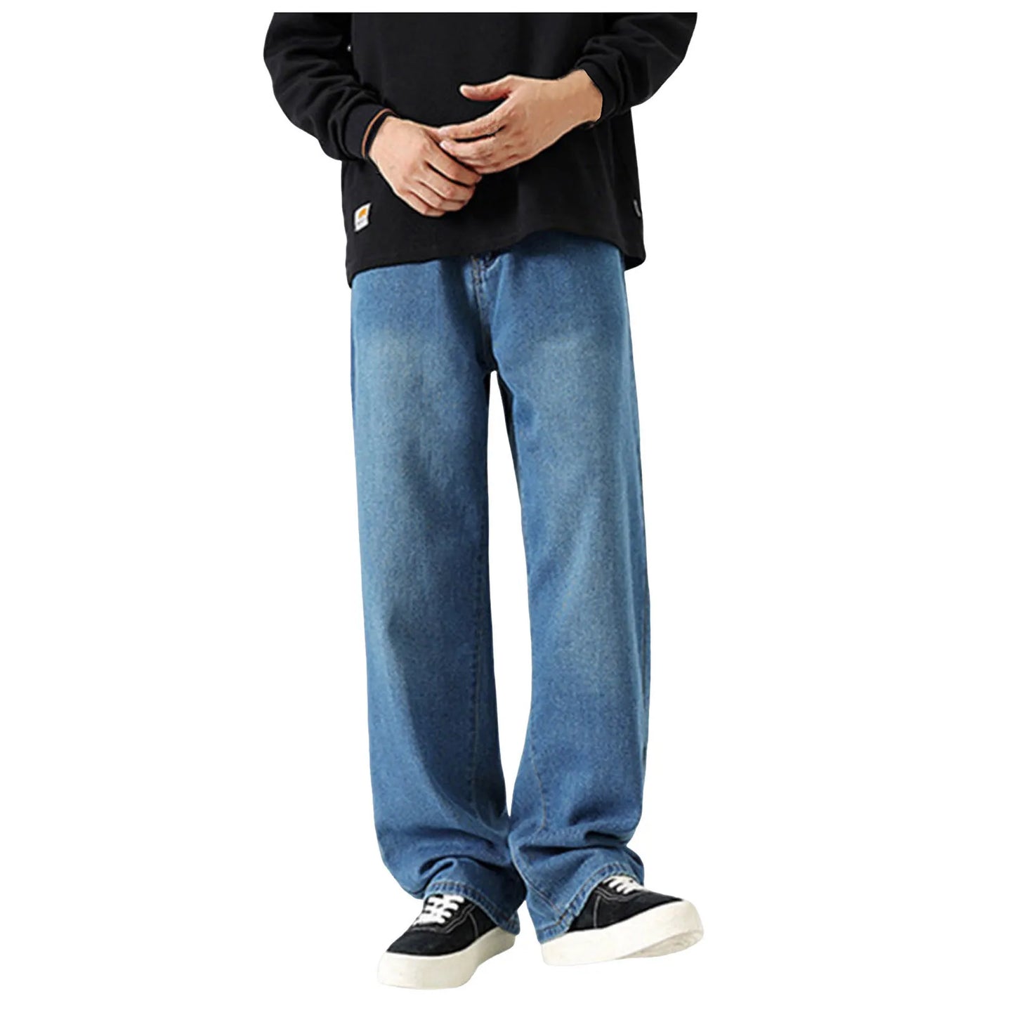 Y2k Big Boy Jeans For Men Streetwear Baggy Jeans Men'S Fashion Casual Loose Straight Wide-Leg Business Trousers Mens Clothing