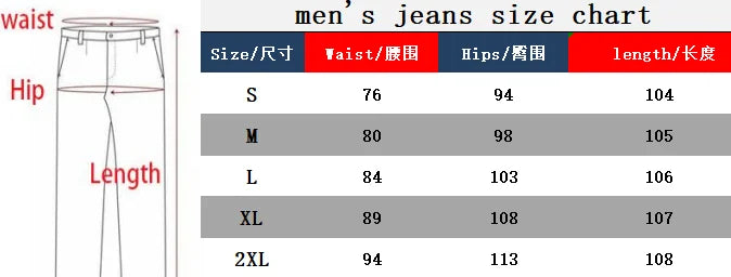 Men Ripped Stacked Jeans Distressed Slim Fit Skinny Straight Leg Jeans Fashion Hip Hop Denim Pants Casual Streetwear