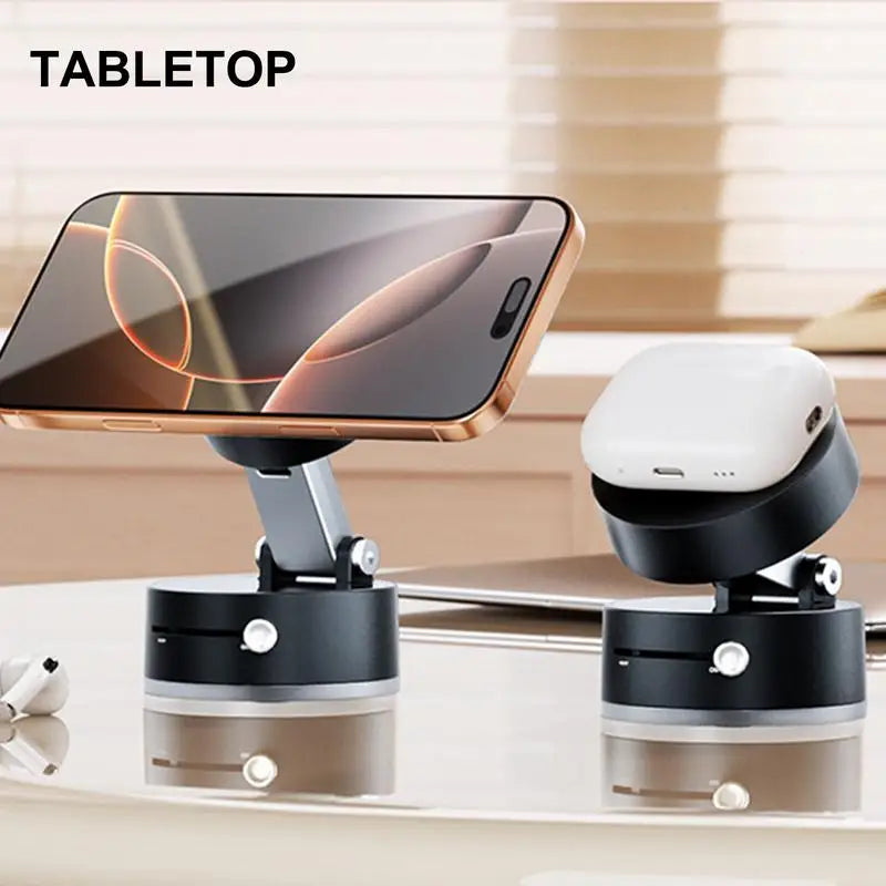 Magnetic Phone Holder Lazy Multi-funct Foldable Storage Holder Double Sided Suction Cup Vacuum Suction Phone Holder Dropshipping