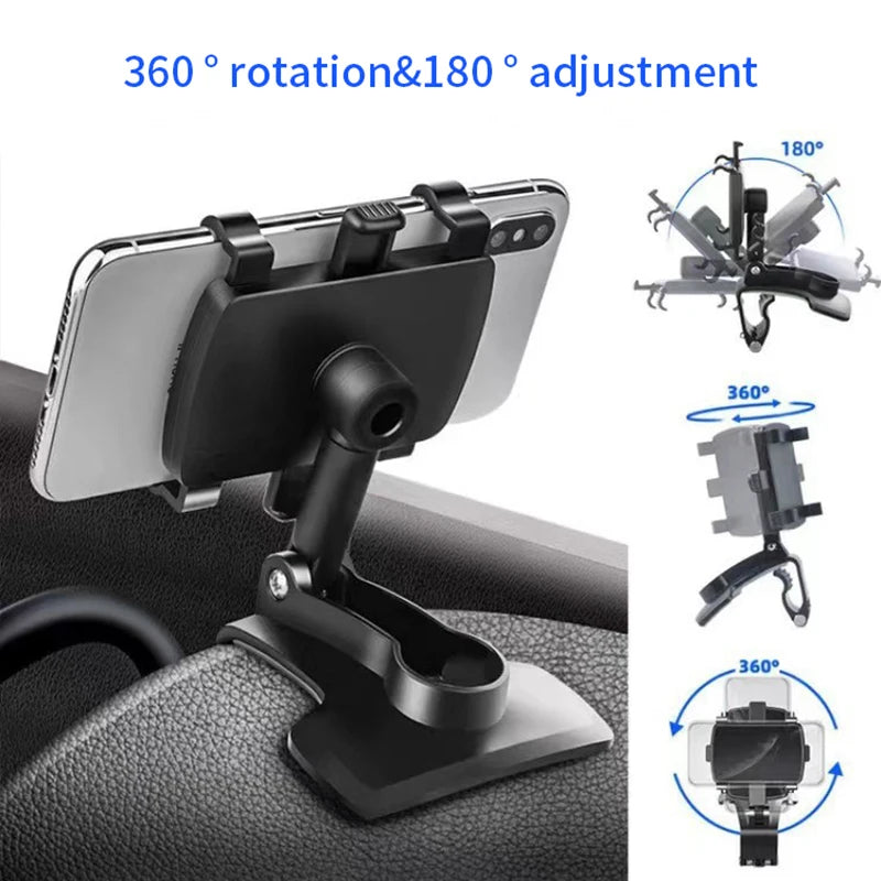 Car Phone Holder Stand Dashboard Car Clip Mount GPS Cell Mobile Phone Support in Car Bracket For All Phone iPhone Samsung Xiaomi