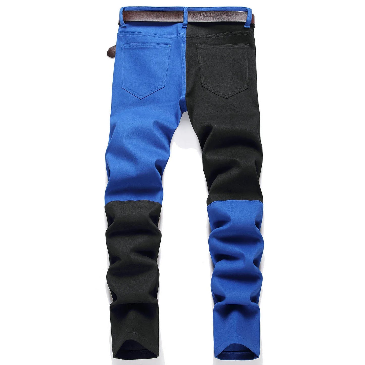 Men's Fashion Casual Multi Pocket Button Straight Zipper Slim Fit Jeans 12 Gift