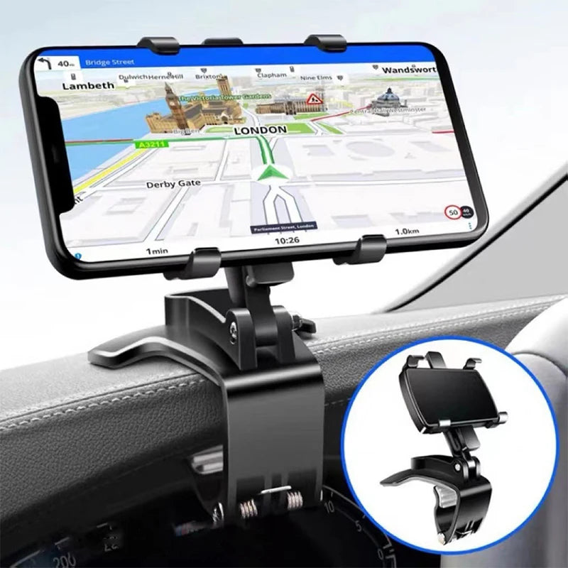 Car Phone Holder Stand Dashboard Car Clip Mount GPS Cell Mobile Phone Support in Car Bracket For All Phone iPhone Samsung Xiaomi