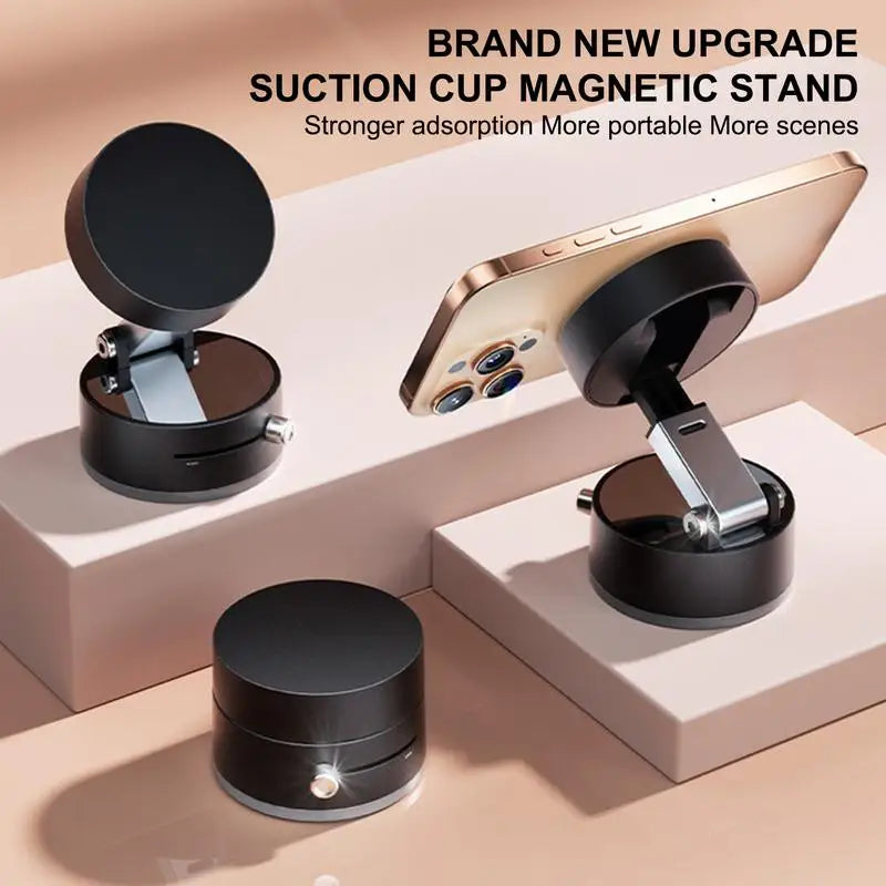 Magnetic Phone Holder Lazy Multi-funct Foldable Storage Holder Double Sided Suction Cup Vacuum Suction Phone Holder Dropshipping