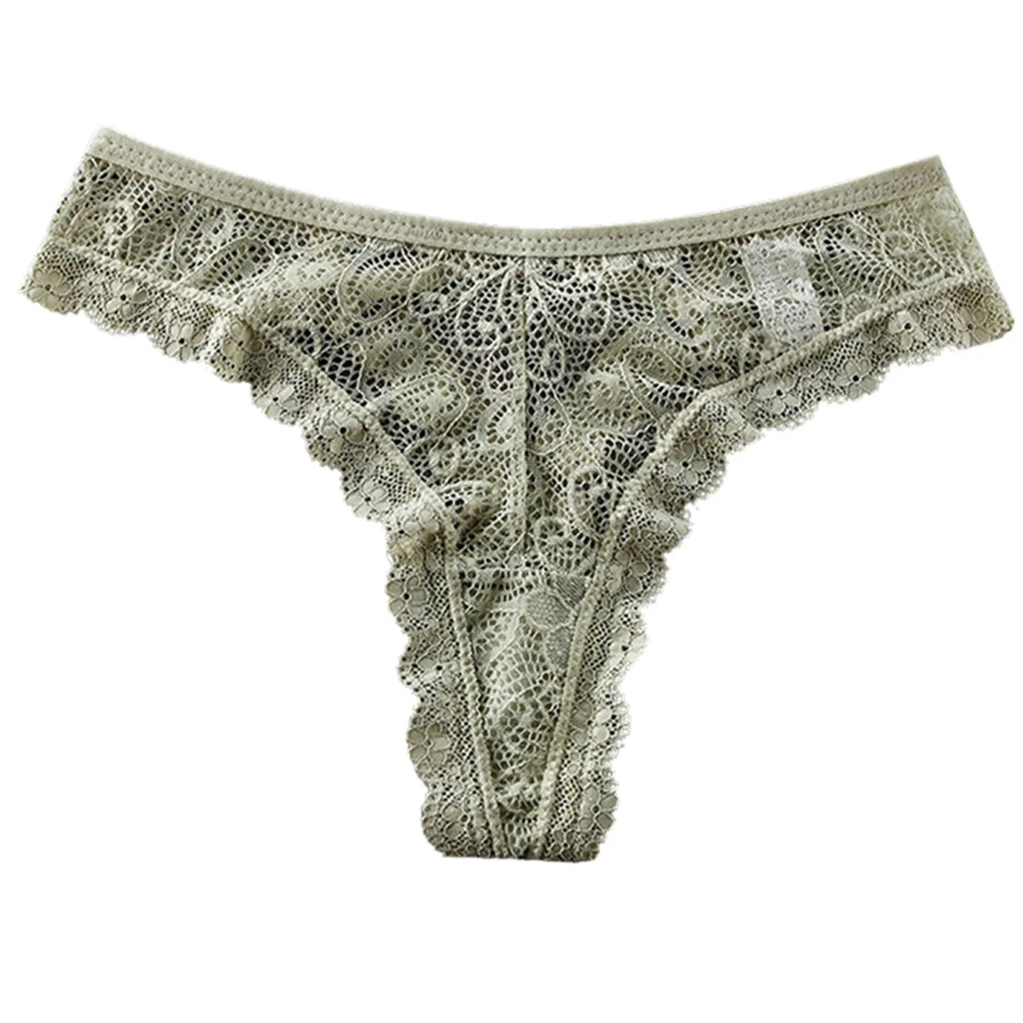 Bra Underwear Set Cotton Women's Sexy Lace Panties Women's Low Waist Fashionable Breathable Crotch Postpartum Mesh Underwear