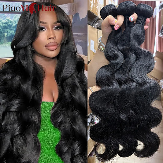 24 26 28 Inch Body Wave Bundles Human Hair 12A Brazilian Hair Weave Human Hair Extensions 100% Human Hair For Women Top Quality