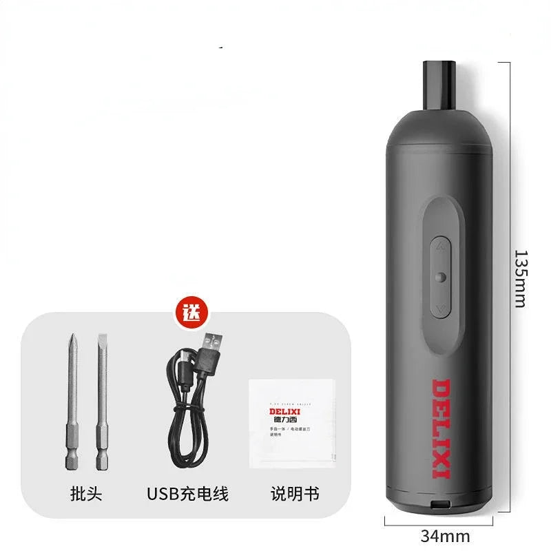 Xiaomi DELIXI Electric Screwdriver Cordless Rechargeable Screw Driver Set Power Multi-function Disassembly Torque Repair Tools