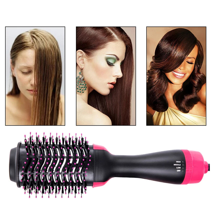 Hair Dryer Brushes For Women Blow Drying Travel Hair Dryer Straightener Curler Massager One Step Volumizer Hot-Air Hair Brushes