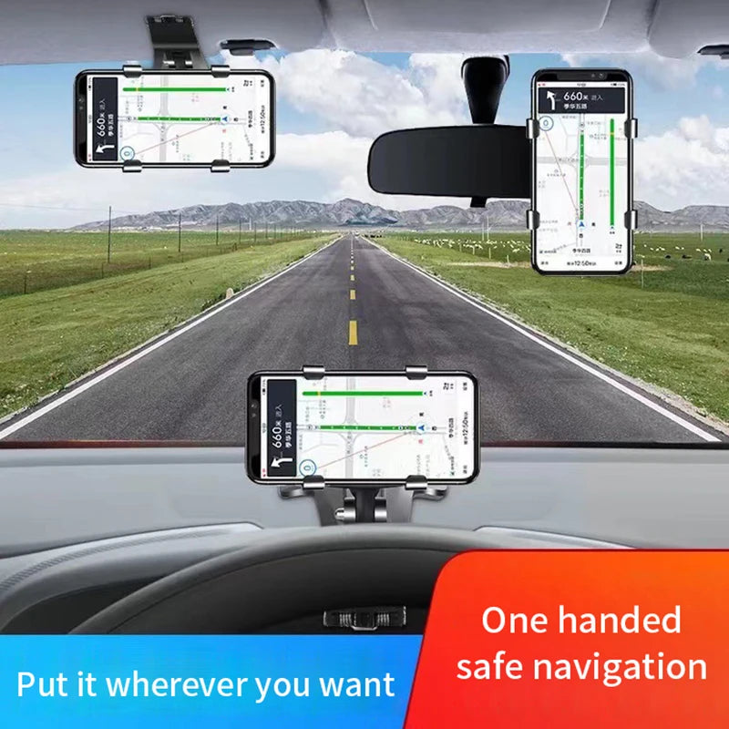 Car Phone Holder Stand Dashboard Car Clip Mount GPS Cell Mobile Phone Support in Car Bracket For All Phone iPhone Samsung Xiaomi