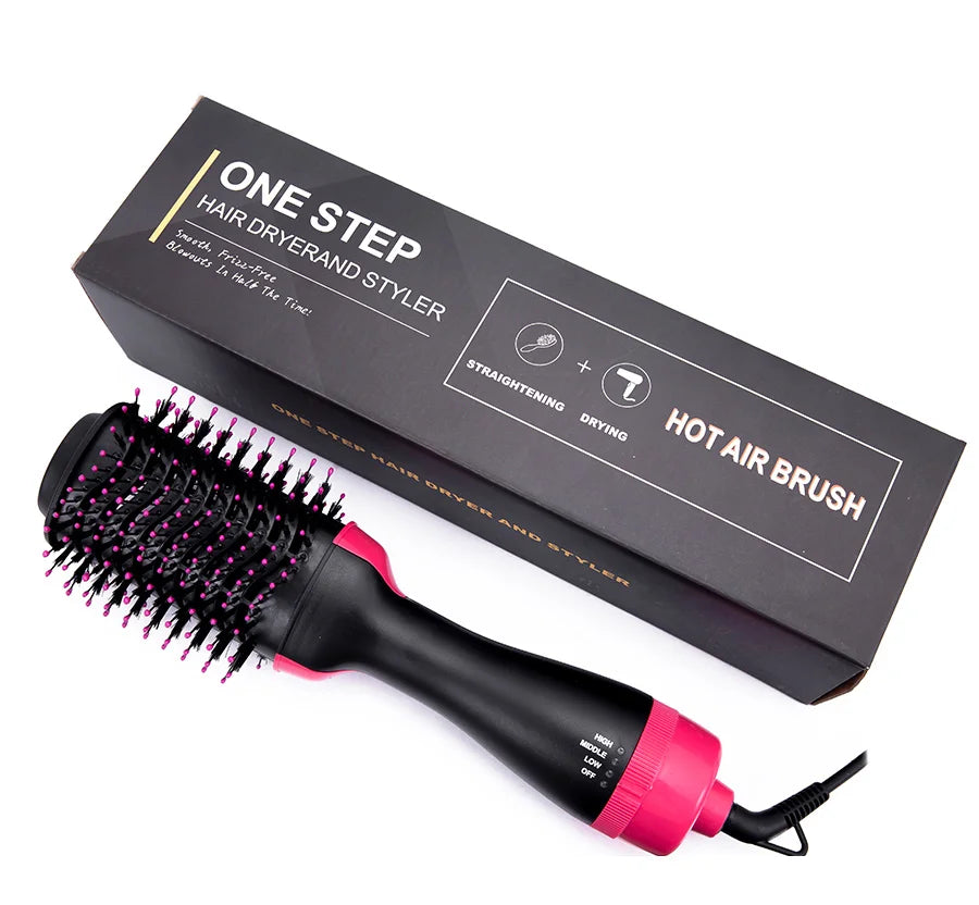 Hair Dryer Brushes For Women Blow Drying Travel Hair Dryer Straightener Curler Massager One Step Volumizer Hot-Air Hair Brushes