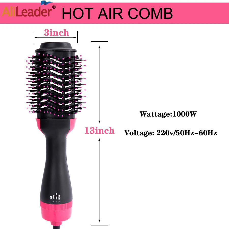 Hair Dryer Brushes For Women Blow Drying Travel Hair Dryer Straightener Curler Massager One Step Volumizer Hot-Air Hair Brushes