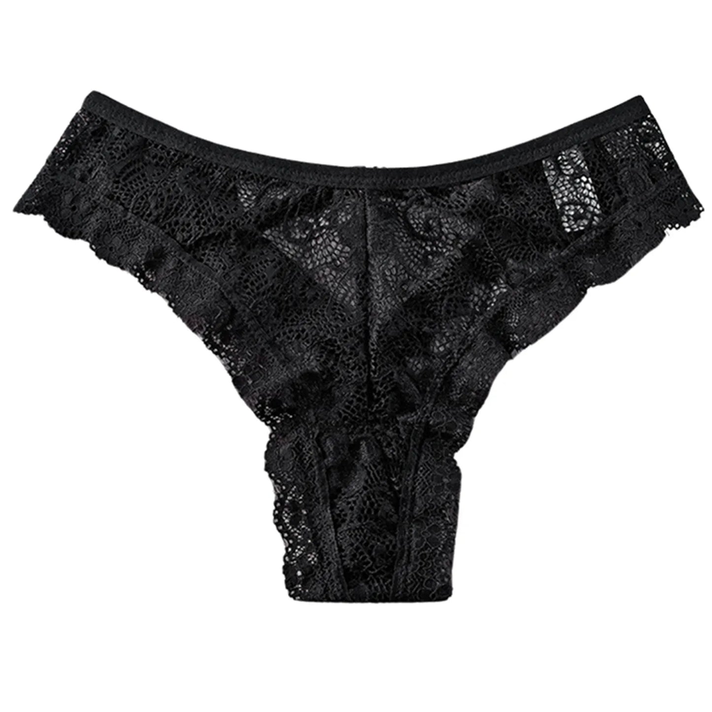 Bra Underwear Set Cotton Women's Sexy Lace Panties Women's Low Waist Fashionable Breathable Crotch Postpartum Mesh Underwear