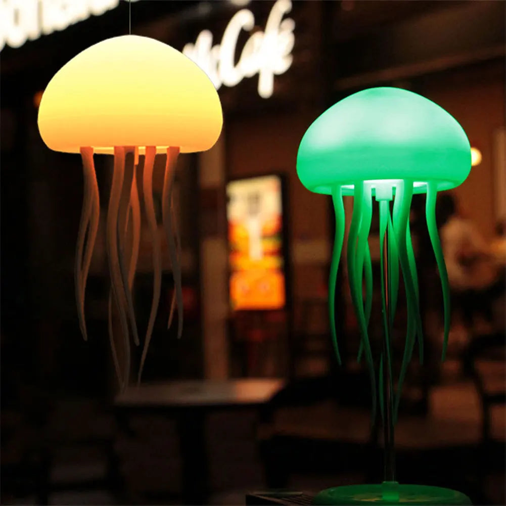 The jellyfish Atmosphere Light With Warm Light And Full -color Gradient Jellyfish Two modes 9 Can Automatically Rotate Tentacles