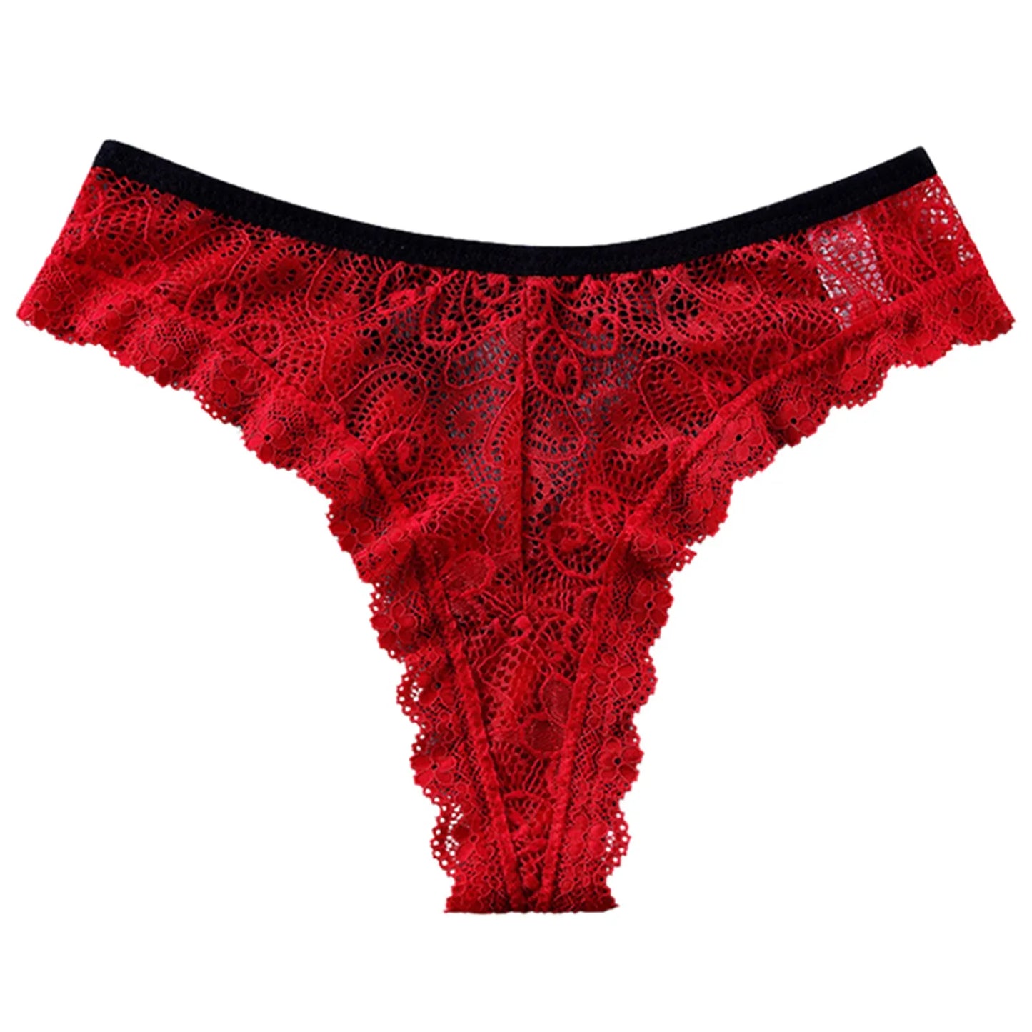 Bra Underwear Set Cotton Women's Sexy Lace Panties Women's Low Waist Fashionable Breathable Crotch Postpartum Mesh Underwear