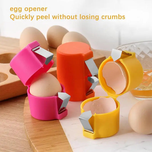 efficient Egg Shell Opener anti-dirty Handheld Egg Crackers For Raw Eggs Portable Egg Opening Tool Egg Divider Kitchen Accessory