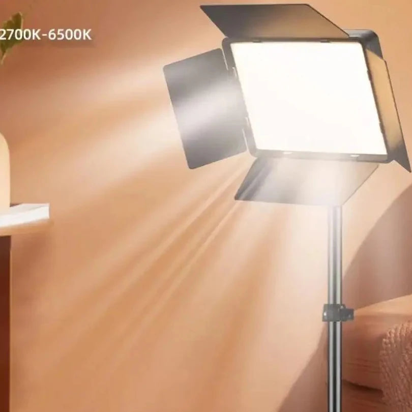 LED Video Light 10inch Photo Studio 220V Full Screen Fill Lamp Light Panel Photography Lighting Remote Working With Tripod Stand