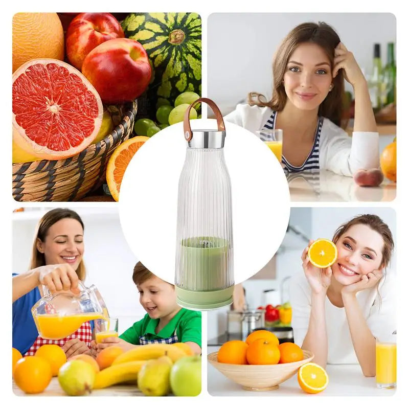 Personal Smoothie Blender 14 Oz Small USB Portable Blender Travel Cordless Blender Powerful Smoothie Blenders For Mother's Day