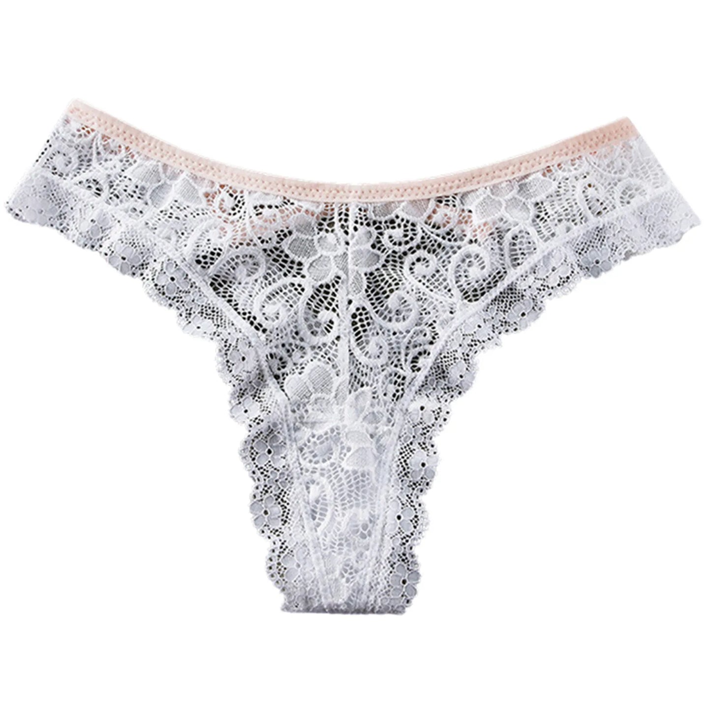 Bra Underwear Set Cotton Women's Sexy Lace Panties Women's Low Waist Fashionable Breathable Crotch Postpartum Mesh Underwear