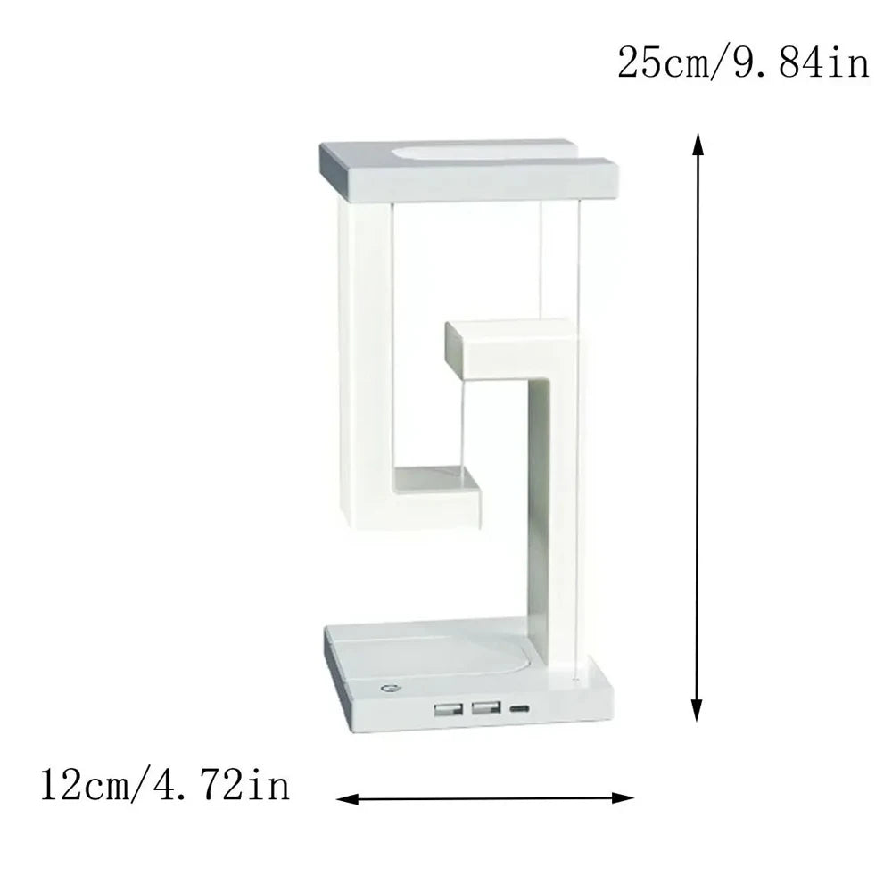 New Arrival Rechargeable Table Lamp Bedroom Decoration Creative Levitating Wireless Charging Study Desk Lamp Eye Protection