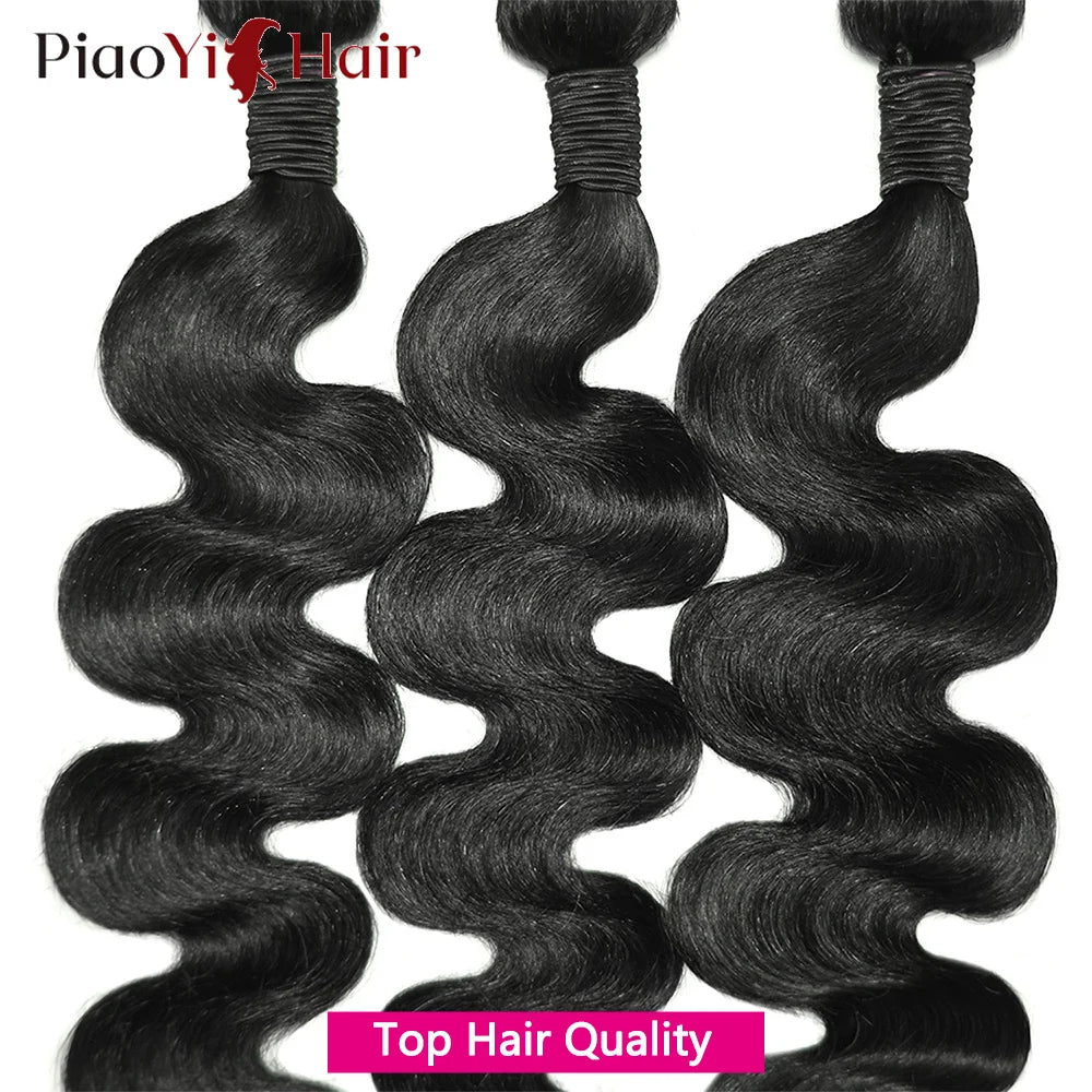 24 26 28 Inch Body Wave Bundles Human Hair 12A Brazilian Hair Weave Human Hair Extensions 100% Human Hair For Women Top Quality